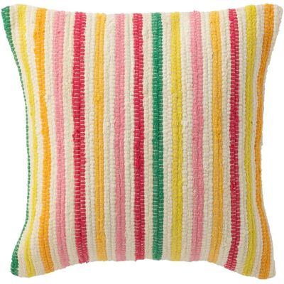 Paris Prix Coussin Déco en Coton Cocoon 50x50cm Multicolore - Publicité Paris Prix Coussin Déco en Coton Cocoon 50x50cm Multicolore - Publicité