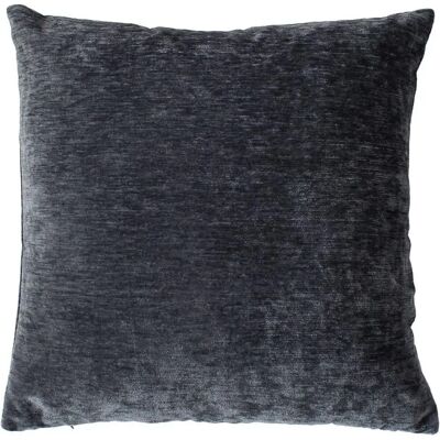 Paris Prix Coussin Déco en Velours Velvet 40x40cm Gris Foncé - Publicité Paris Prix Coussin Déco en Velours Velvet 40x40cm Gris Foncé - Publicité