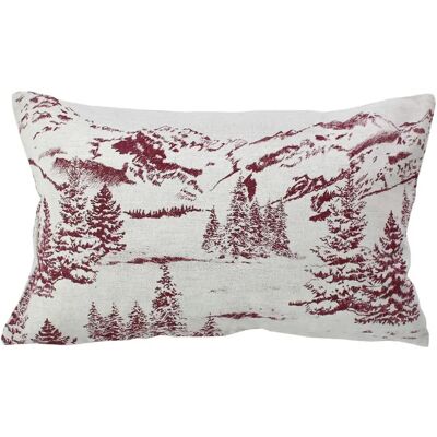 Paris Prix Coussin Déco de Noël Ebène 30x50cm Écru & Rouge - Publicité Paris Prix Coussin Déco de Noël Ebène 30x50cm Écru & Rouge - Publicité