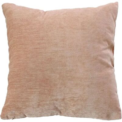 Paris Prix Coussin Déco en Velours Velvet 40x40cm Pêche - Publicité Paris Prix Coussin Déco en Velours Velvet 40x40cm Pêche - Publicité