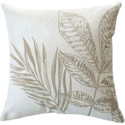 Paris Prix Coussin Déco à Motifs Natura 40x40cm Écru & Naturel - Publicité Paris Prix Coussin Déco à Motifs Natura 40x40cm Écru & Naturel - Publicité