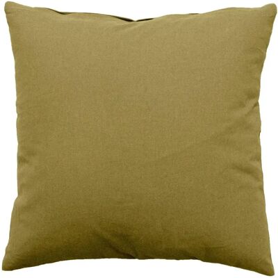 Paris Prix Coussin Déco Uni Déhoussable Panama 60x60cm Bronze - Publicité Paris Prix Coussin Déco Uni Déhoussable Panama 60x60cm Bronze - Publicité