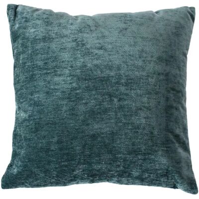 Paris Prix Coussin Déco en Velours Velvet 40x40cm Bleu Canard - Publicité Paris Prix Coussin Déco en Velours Velvet 40x40cm Bleu Canard - Publicité