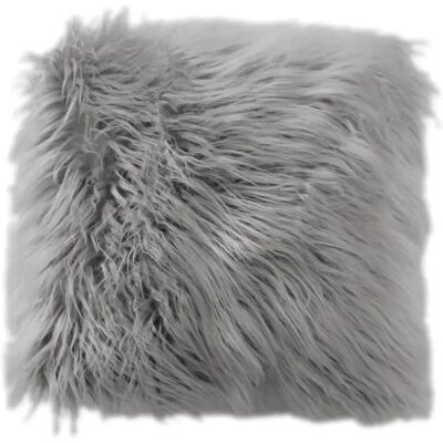 Paris Prix Coussin Déco Effet Fourrure Epicéa 45x45cm Gris Clair - Publicité Paris Prix Coussin Déco Effet Fourrure Epicéa 45x45cm Gris Clair - Publicité
