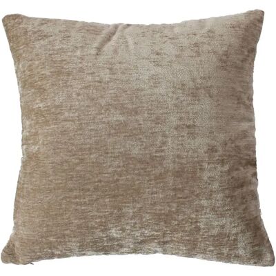 Paris Prix Coussin Déco en Velours Velvet 40x40cm Naturel - Publicité Paris Prix Coussin Déco en Velours Velvet 40x40cm Naturel - Publicité