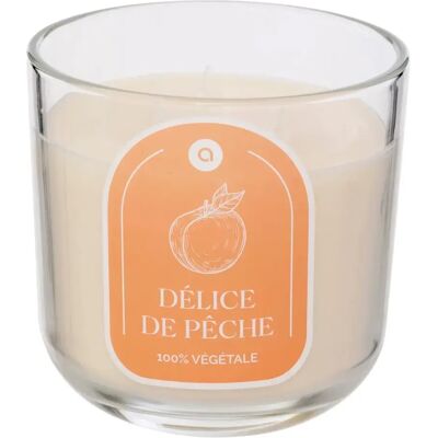 ATMOSPHERA Bougie Parfumée en Verre Floa 610g Pêche - Publicité ATMOSPHERA Bougie Parfumée en Verre Floa 610g Pêche - Publicité