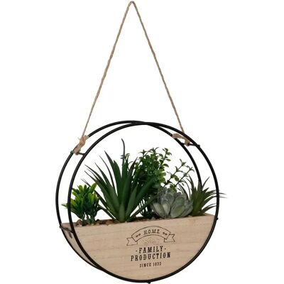 ATMOSPHERA Plantes Artificielles à Suspendre Krist 20cm Naturel - Publicité ATMOSPHERA Plantes Artificielles à Suspendre Krist 20cm Naturel - Publicité