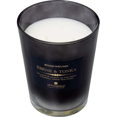 ATMOSPHERA Bougie Parfumée Alma 855g Ébène & Tonka - Publicité ATMOSPHERA Bougie Parfumée Alma 855g Ébène & Tonka - Publicité