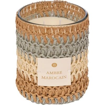 ATMOSPHERA Bougie Parfumée en Verre Zaya 470g Ambre Marocain - Publicité ATMOSPHERA Bougie Parfumée en Verre Zaya 470g Ambre Marocain - Publicité