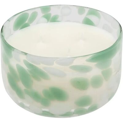 ATMOSPHERA Bougie Parfumée en Verre Mancha 540g Fleur de Lin - Publicité ATMOSPHERA Bougie Parfumée en Verre Mancha 540g Fleur de Lin - Publicité