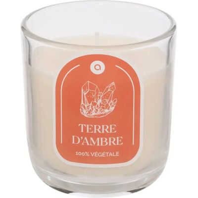 ATMOSPHERA Bougie Parfumée en Verre Floa 210g Ambre - Publicité ATMOSPHERA Bougie Parfumée en Verre Floa 210g Ambre - Publicité