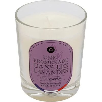 ATMOSPHERA Bougie Parfumée en Verre Nibi 180g Lin & Lavande - Publicité ATMOSPHERA Bougie Parfumée en Verre Nibi 180g Lin & Lavande - Publicité