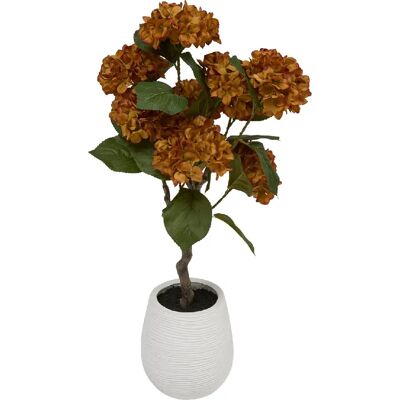 ATMOSPHERA Fleurs d'hortensia artificielles MIKA - Orange - Publicité ATMOSPHERA Fleurs d'hortensia artificielles MIKA - Orange - Publicité