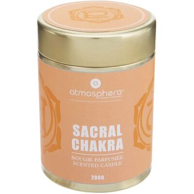 ATMOSPHERA Bougie Parfumée Chakra 200g Orange Sacré - Publicité ATMOSPHERA Bougie Parfumée Chakra 200g Orange Sacré - Publicité