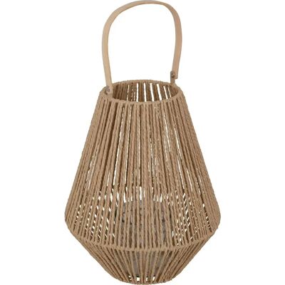 ATMOSPHERA Lanterne Avec Poignée Ross 31cm Naturel - Publicité ATMOSPHERA Lanterne Avec Poignée Ross 31cm Naturel - Publicité