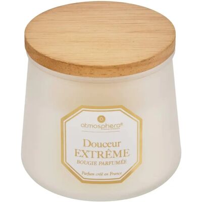 ATMOSPHERA Bougie Parfumée en Verre Elisa 200g Douceur Extrême - Publicité ATMOSPHERA Bougie Parfumée en Verre Elisa 200g Douceur Extrême - Publicité