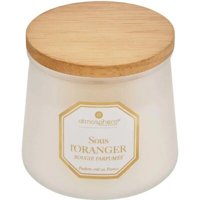 ATMOSPHERA Bougie Parfumée en Verre Elisa 200g Sous l'Oranger - Publicité ATMOSPHERA Bougie Parfumée en Verre Elisa 200g Sous l'Oranger - Publicité