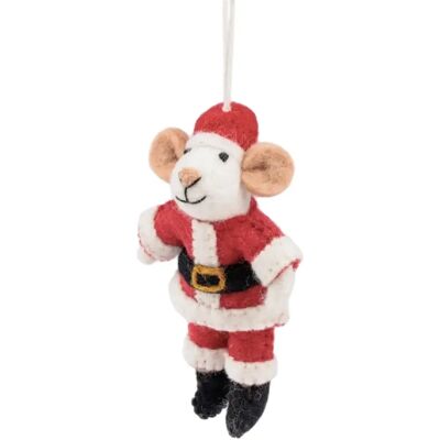 Sass & belle Souris de Noël à suspendre - rouge - Publicité Sass & belle Souris de Noël à suspendre - rouge - Publicité