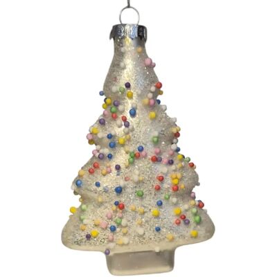 Sass & belle Boule de Noël sapin - blanc - Publicité Sass & belle Boule de Noël sapin - blanc - Publicité