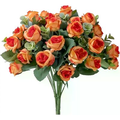 General Bouquet de roses artificielles en soie, 10 têtes, feuilles d'eucalyptus blanches, fausses fleurs pour Table de mariage, Vase de fête, décoration de maison~0058 - Publicité General Bouquet de roses artificielles en soie, 10 têtes, feuilles d'eucalyptus blanches, fausses fleurs pour Table de mariage, Vase de fête, décoration de maison~0058 - Publicité