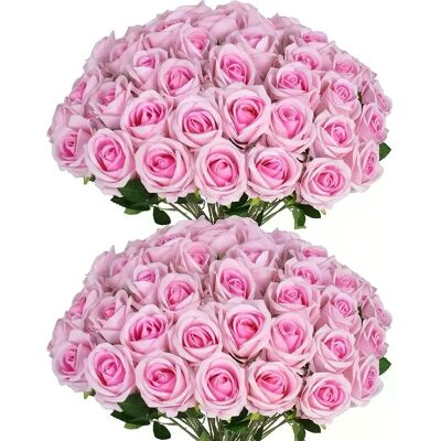 General Roses artificielles en velours, 50 pièces, fausses Roses à toucher réel, pour la saint-valentin, Bouquet de mariage, décoration de maison, DIY~0623 - Publicité General Roses artificielles en velours, 50 pièces, fausses Roses à toucher réel, pour la saint-valentin, Bouquet de mariage, décoration de maison, DIY~0623 - Publicité