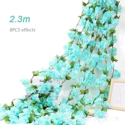 General Guirlande de fleurs artificielles de cerisier Sakura, 180cm, arc de mariage, arrière-plan de jardin, décoration de fête à domicile, fausses plantes de vigne en soie~0247 - Publicité General Guirlande de fleurs artificielles de cerisier Sakura, 180cm, arc de mariage, arrière-plan de jardin, décoration de fête à domicile, fausses plantes de vigne en soie~0247 - Publicité
