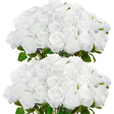 General Roses artificielles en velours, 50 pièces, fausses Roses à toucher réel, pour la saint-valentin, Bouquet de mariage, décoration de maison, DIY~0619 - Publicité General Roses artificielles en velours, 50 pièces, fausses Roses à toucher réel, pour la saint-valentin, Bouquet de mariage, décoration de maison, DIY~0619 - Publicité