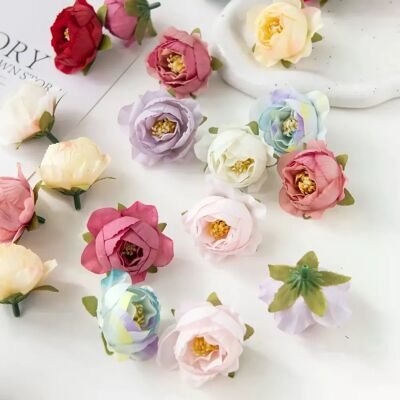 General 10 pièces fleurs artificielles multicolores Scrapbook mariage décor de noël guirlandes accessoires maison extérieur jardin artisanat Roses en soie~1025 - Publicité General 10 pièces fleurs artificielles multicolores Scrapbook mariage décor de noël guirlandes accessoires maison extérieur jardin artisanat Roses en soie~1025 - Publicité