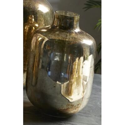 Alexandra House Living Vase en cristal doré, 31 cm (21 cm de diamètre x 31 cm de diamètre) - Publicité Alexandra House Living Vase en cristal doré, 31 cm (21 cm de diamètre x 31 cm de diamètre) - Publicité
