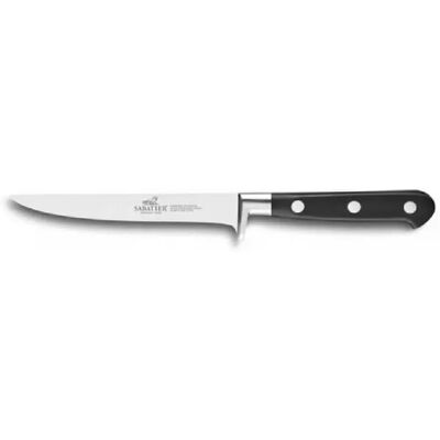Couteau à désosser Lion Sabatier - 13cm, Noir - Acier Forgé Français - Publicité Couteau à désosser Lion Sabatier - 13cm, Noir - Acier Forgé Français - Publicité