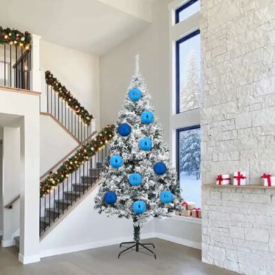 vidaXL Ensemble de Boules de Noël 3 pcs Bleu - Publicité vidaXL Ensemble de Boules de Noël 3 pcs Bleu - Publicité