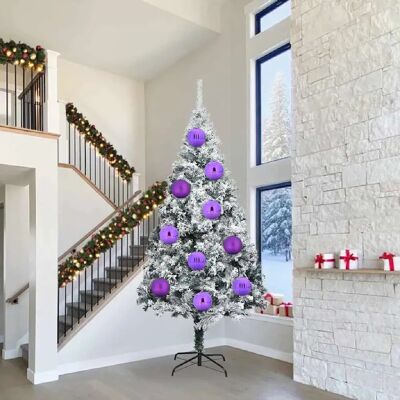 vidaXL Ensemble de boules de Noël XXL 3 pcs Lilas Plastique - Publicité vidaXL Ensemble de boules de Noël XXL 3 pcs Lilas Plastique - Publicité