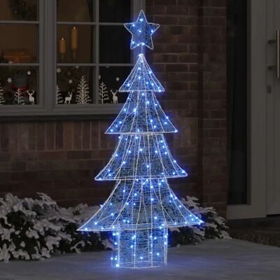 vidaXL Sapin de Noël avec 160 LED Bleu 150 cm Acrylique - Publicité vidaXL Sapin de Noël avec 160 LED Bleu 150 cm Acrylique - Publicité