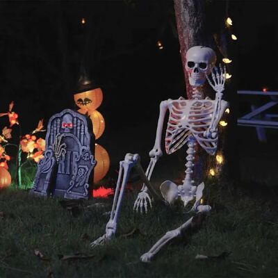 vidaXL Squelette d'Halloween 2 pcs Blanc 85 cm PVC - Publicité vidaXL Squelette d'Halloween 2 pcs Blanc 85 cm PVC - Publicité