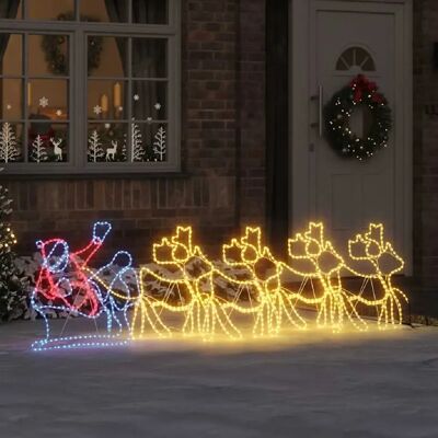 vidaXL Décoration de Noël avec 1224 LED Multicolore 69 x 79 cm PVC - Publicité vidaXL Décoration de Noël avec 1224 LED Multicolore 69 x 79 cm PVC - Publicité