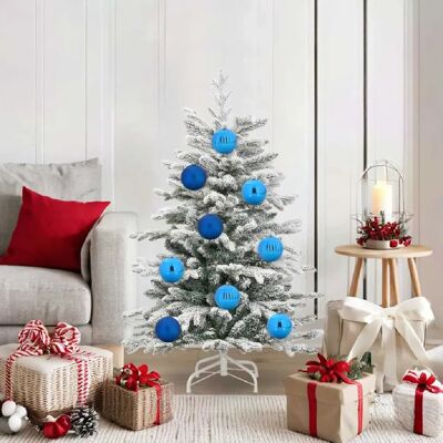 vidaXL Ensemble de Boules de Noël 15 pcs Bleu - Publicité vidaXL Ensemble de Boules de Noël 15 pcs Bleu - Publicité