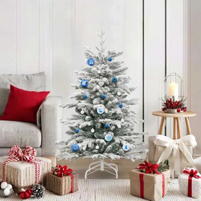 vidaXL Ensemble de Boules de Noël 40 pcs Bleu et Blanc - Publicité vidaXL Ensemble de Boules de Noël 40 pcs Bleu et Blanc - Publicité