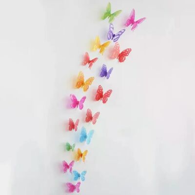 Générique Lot de 18 autocollants muraux 3D en cristal motif papillons pour salon, chambre d'enfant, décoration d'intérieur~000257 - Publicité Générique Lot de 18 autocollants muraux 3D en cristal motif papillons pour salon, chambre d'enfant, décoration d'intérieur~000257 - Publicité