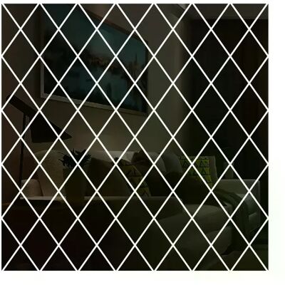 Générique Lot de 17/32/58 autocollants muraux miroir 3D en acrylique, motifs diamants et triangles, pour décoration de salon ou de maison~000953 - Publicité Générique Lot de 17/32/58 autocollants muraux miroir 3D en acrylique, motifs diamants et triangles, pour décoration de salon ou de maison~000953 - Publicité