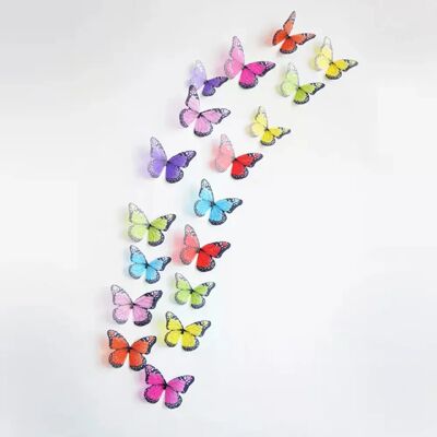 Générique Lot de 18 autocollants muraux 3D en cristal motif papillons pour salon, chambre d'enfant, décoration d'intérieur~000258 - Publicité Générique Lot de 18 autocollants muraux 3D en cristal motif papillons pour salon, chambre d'enfant, décoration d'intérieur~000258 - Publicité