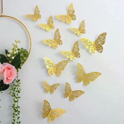 Générique Lot de 12 autocollants attrape-soleil effet 3D en forme de papillon en cristal, magnifiques autocollants muraux pour chambre d'enfant, décoration d'intérieur~0535 - Publicité Générique Lot de 12 autocollants attrape-soleil effet 3D en forme de papillon en cristal, magnifiques autocollants muraux pour chambre d'enfant, décoration d'intérieur~0535 - Publicité