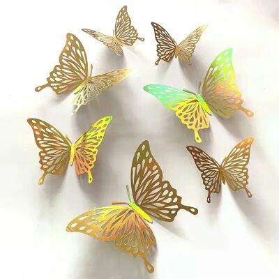 Générique Lot de 12 autocollants attrape-soleil effet 3D en forme de papillon en cristal, magnifiques autocollants muraux pour chambre d'enfant, décoration d'intérieur~0527 - Publicité Générique Lot de 12 autocollants attrape-soleil effet 3D en forme de papillon en cristal, magnifiques autocollants muraux pour chambre d'enfant, décoration d'intérieur~0527 - Publicité