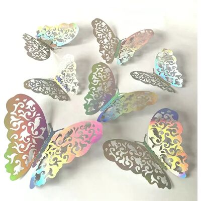 Générique Lot de 12 autocollants attrape-soleil effet 3D en forme de papillon en cristal, magnifiques autocollants muraux pour chambre d'enfant, décoration d'intérieur~0433 - Publicité Générique Lot de 12 autocollants attrape-soleil effet 3D en forme de papillon en cristal, magnifiques autocollants muraux pour chambre d'enfant, décoration d'intérieur~0433 - Publicité