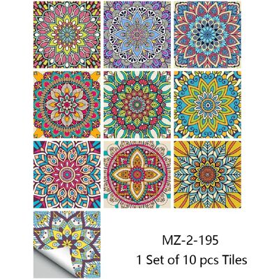 Générique Lot de 10 autocollants muraux en PVC imperméables motif mandala, film rigide, cristal, pour cuisine, salle de bain, armoire~0476 - Publicité Générique Lot de 10 autocollants muraux en PVC imperméables motif mandala, film rigide, cristal, pour cuisine, salle de bain, armoire~0476 - Publicité