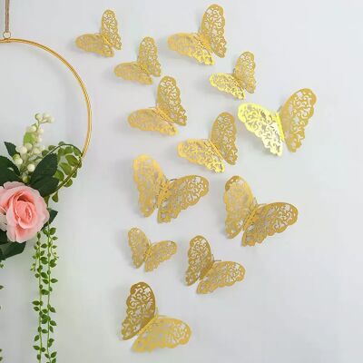 Générique Lot de 12 autocollants attrape-soleil effet 3D en forme de papillon en cristal, magnifiques autocollants muraux pour chambre d'enfant, décoration d'intérieur~0532 - Publicité Générique Lot de 12 autocollants attrape-soleil effet 3D en forme de papillon en cristal, magnifiques autocollants muraux pour chambre d'enfant, décoration d'intérieur~0532 - Publicité