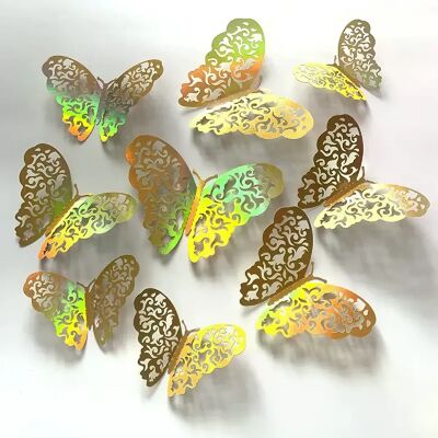 Générique Lot de 12 autocollants attrape-soleil effet 3D en forme de papillon en cristal, magnifiques autocollants muraux pour chambre d'enfant, décoration d'intérieur~0547 - Publicité Générique Lot de 12 autocollants attrape-soleil effet 3D en forme de papillon en cristal, magnifiques autocollants muraux pour chambre d'enfant, décoration d'intérieur~0547 - Publicité