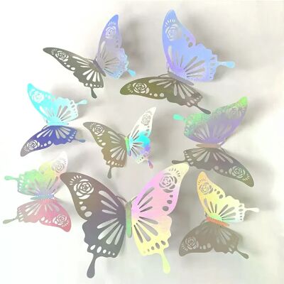 Générique Lot de 12 autocollants attrape-soleil effet 3D en forme de papillon en cristal, magnifiques autocollants muraux pour chambre d'enfant, décoration d'intérieur~0531 - Publicité Générique Lot de 12 autocollants attrape-soleil effet 3D en forme de papillon en cristal, magnifiques autocollants muraux pour chambre d'enfant, décoration d'intérieur~0531 - Publicité
