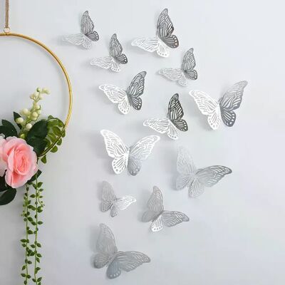 Générique Lot de 12 autocollants attrape-soleil effet 3D en forme de papillon en cristal, magnifiques autocollants muraux pour chambre d'enfant, décoration d'intérieur~0540 - Publicité Générique Lot de 12 autocollants attrape-soleil effet 3D en forme de papillon en cristal, magnifiques autocollants muraux pour chambre d'enfant, décoration d'intérieur~0540 - Publicité