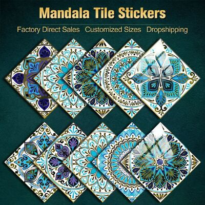 Générique Lot de 10 autocollants muraux en PVC imperméables motif mandala, film rigide, cristal, pour cuisine, salle de bain, armoire~0955 - Publicité Générique Lot de 10 autocollants muraux en PVC imperméables motif mandala, film rigide, cristal, pour cuisine, salle de bain, armoire~0955 - Publicité