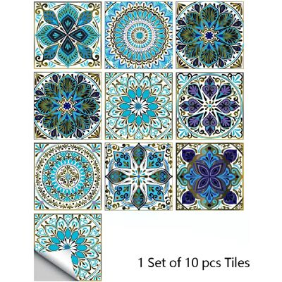 Générique Lot de 10 autocollants muraux en PVC imperméables motif mandala, film rigide, cristal, pour cuisine, salle de bain, armoire~0927 - Publicité Générique Lot de 10 autocollants muraux en PVC imperméables motif mandala, film rigide, cristal, pour cuisine, salle de bain, armoire~0927 - Publicité